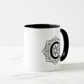 Monogramm-Kaffeetasse "C" Tasse (VorderseiteRechts)