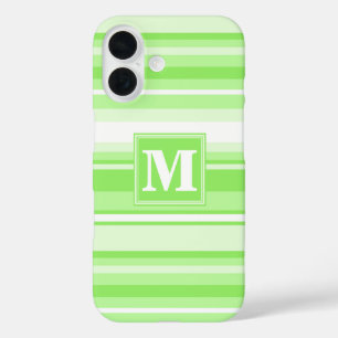 Monogramm Kalkstreifen iPhone 16 Hülle