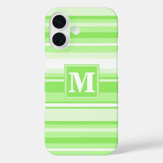 Monogramm Kalkstreifen Case-Mate iPhone Hülle (Rückseite)