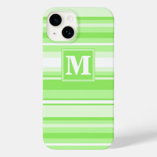 Monogramm Kalkstreifen Case-Mate iPhone Hülle (Rückseite)