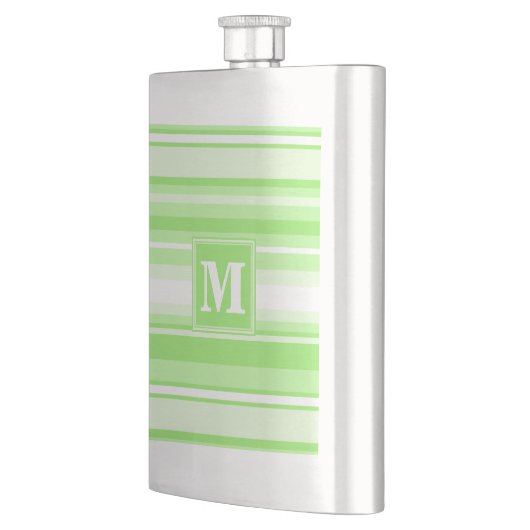 Monogramm Kalkstreifen Flachmann (Links)