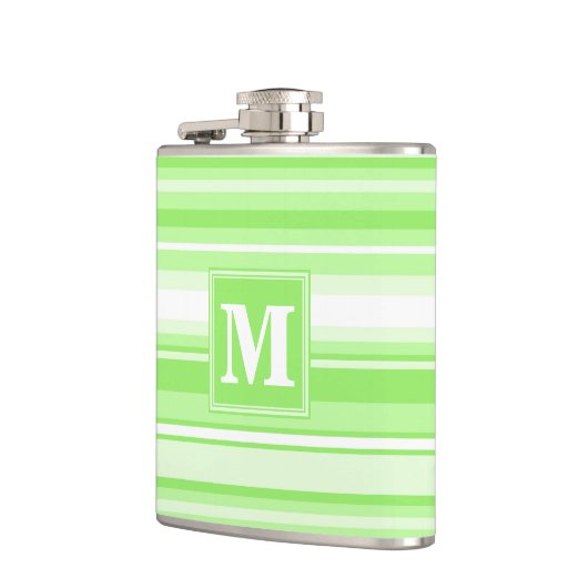 Monogramm Kalkstreifen Flachmann (Links)