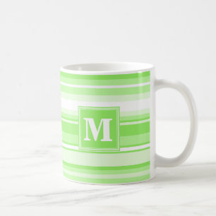 Monogramm Kalkstreifen Kaffeetasse