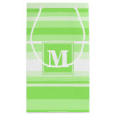 Monogramm Kalkstreifen Kleine Geschenktüte (Rückseite)