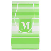 Monogramm Kalkstreifen Kleine Geschenktüte (Vorderseite)