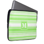 Monogramm Kalkstreifen Laptopschutzhülle (Vorne Rechts)