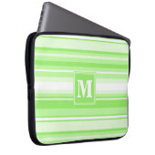 Monogramm Kalkstreifen Laptopschutzhülle (Vorne Rechts)