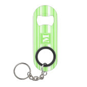 Monogramm Kalkstreifen Mini Flaschenöffner (Vorderseite)