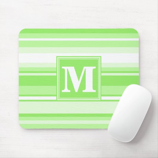 Monogramm Kalkstreifen Mousepad (Mit Mouse)