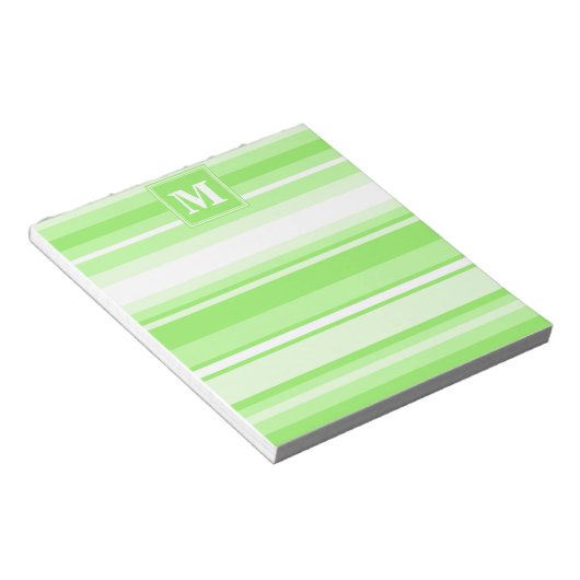 Monogramm Kalkstreifen Notizblock (angewinkelt)