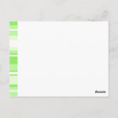 Monogramm Kalkstreifen Postkarte (Rückseite)