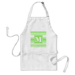 Monogramm Kalkstreifen Schürze