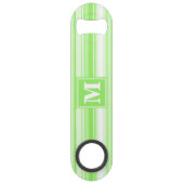 Monogramm Kalkstreifen Speedflaschenöffner (Vorderseite)