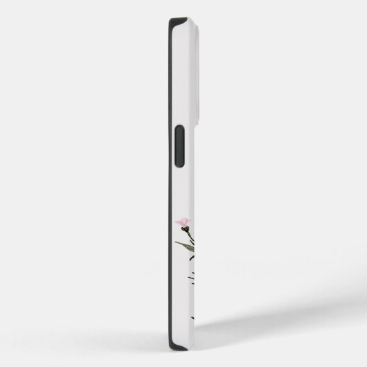 Monogramm Kalligrafie getrocknete Wildblume Bouque Case-Mate iPhone Hülle (Rückseite / Rechts)