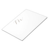 Monogramm Kalligraphie Einzigartig Schlicht modern Notizblock (angewinkelt)