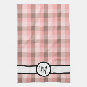 Monogramm Kariert Geschirrtuch