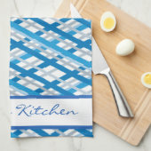 Monogramm Kariert Geschirrtuch (Viertel Falte)