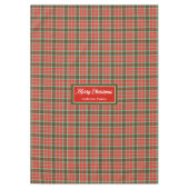 Monogramm Karo Tischdecke Rot Grün Weihnachten Chi (Vorderseite)