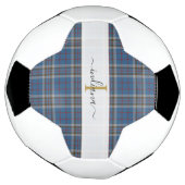 Monogramm-Karomuster-Schrift-Typografie Rustikales Fußball (Gedreht)