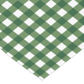 Monogramm-Karottee Gingham Kurzer Tischläufer (Ecke)