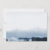 Monogramm-Karte für die Blaue Landschaft Mitteilungskarte (Rückseite)