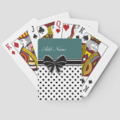 Monogramm-Karten mit Bogen Spielkarten (Rückseite)