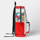 Monogramm Kaugummiautomat - Bedruckter Rucksack (Links)