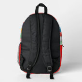 Monogramm Kaugummiautomat - Bedruckter Rucksack (Rückseite)