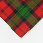 Monogramm Kerr Tartan Fleecedecke (Ecke)