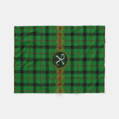 Monogramm Kincaid Tartan Fleecedecke (Vorderseite (Horizontal))