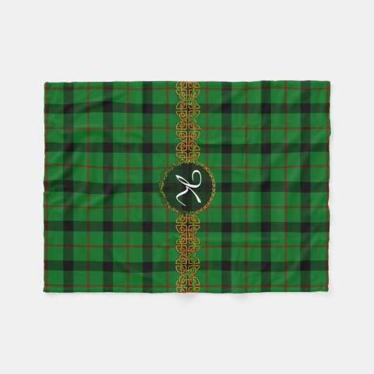 Monogramm Kincaid Tartan Fleecedecke (Vorderseite (Horizontal))