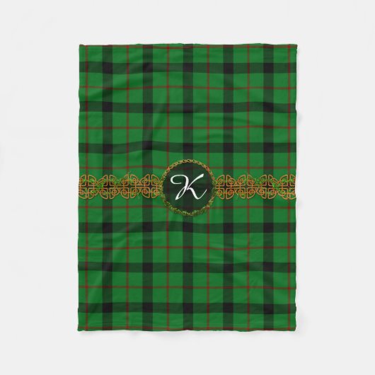 Monogramm Kincaid Tartan Fleecedecke (Vorderseite)