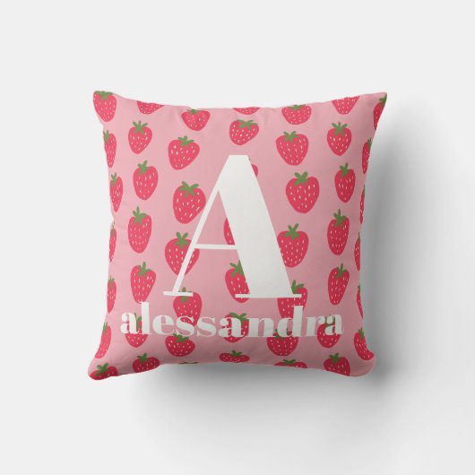 Monogramm-Kinderzimmer Kissen (Rückseite)