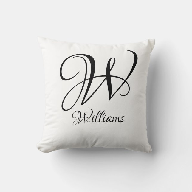 Monogramm Kissen (Vorderseite)