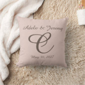 Monogramm-Kissen als Geschenk Kissen (Decke)