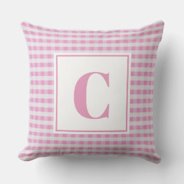 Monogramm Kissen - Kinderzimmer Pink