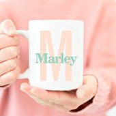Monogramm Klassischer Niedlicher Anfangsname Kaffeetasse