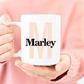 Monogramm Klassischer Niedlicher Anfangsname Kaffeetasse