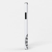 Monogramm-Klavierschlüssel und Musiknotizen Case-Mate iPhone Hülle (Hinten/Rechts)