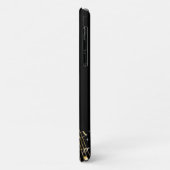 Monogramm-Klavierschlüssel und Musiknotizen Case-Mate iPhone Hülle (Hinten/Links)