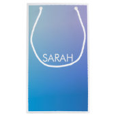 Monogramm Kleine Geschenktüte (Rückseite)