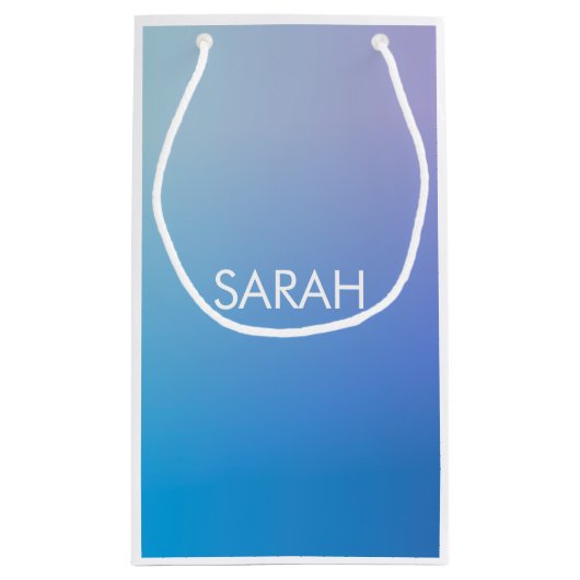 Monogramm Kleine Geschenktüte (Rückseite)