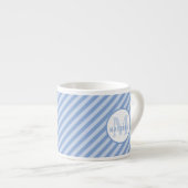 Monogramm kleine Tasse. Babydusche Geschenk Idee. Espressotasse (Vorderseite Rechts)