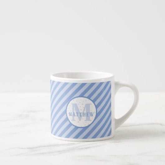 Monogramm kleine Tasse. Babydusche Geschenk Idee. Espressotasse (Rechts)