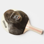 Monogramm-Klingeln pong Paddel des lustigen Tischtennis Schläger (Seitenansicht)