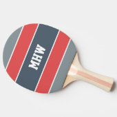 Monogramm-Klingeln pong Paddel des Tischtennis Schläger (Seitenansicht)
