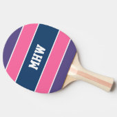 Monogramm-Klingeln pong Paddel des Tischtennis Schläger (Seitenansicht)