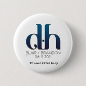 Monogramm-Knöpfe Button (Vorderseite)