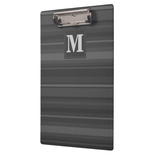 Monogramm-Kohlenstreifen Klemmbrett (Links)