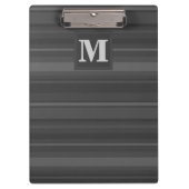 Monogramm-Kohlenstreifen Klemmbrett (Vorderseite)